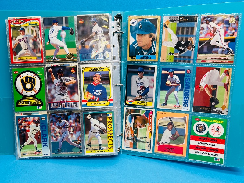 Photo 1 of 165598…final sale no return/refund-270 made mixed  baseball cards in binder 