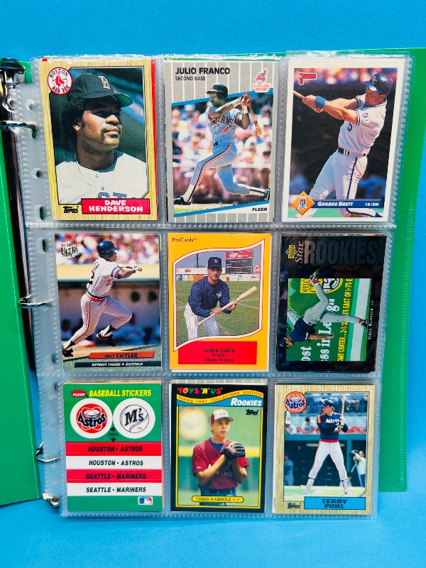 Photo 1 of 165599… final sale no return/refund-270 made mixed  baseball cards in binder 