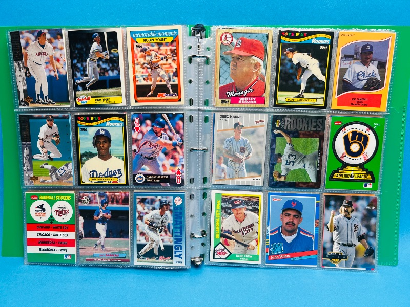 Photo 1 of 165599… final sale no return/refund-270 made mixed  baseball cards in binder 