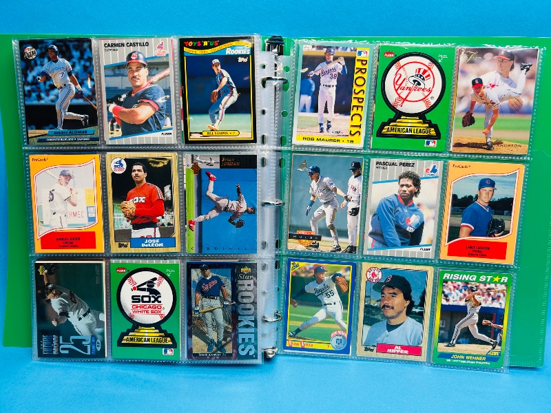 Photo 1 of 165599… final sale no return/refund-270 made mixed  baseball cards in binder 