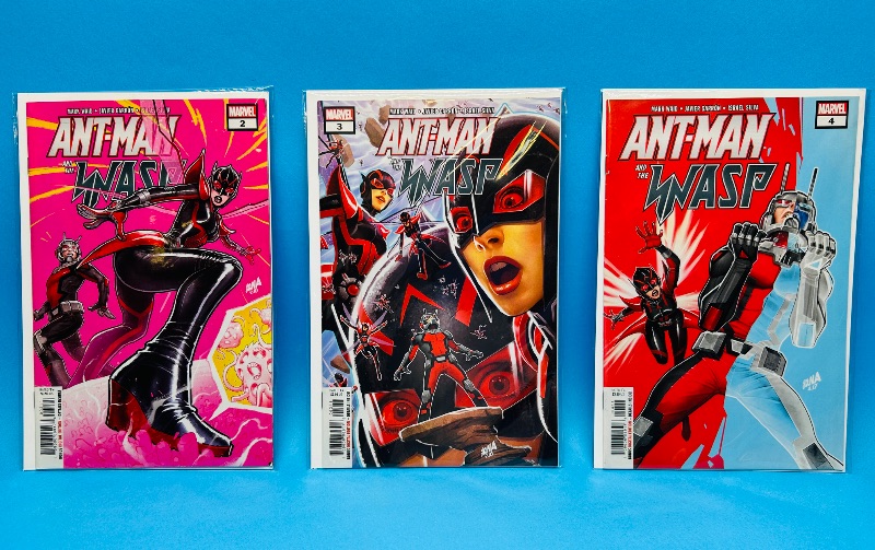 Photo 1 of 165606…3 Ant-man and Wasp  comics in plastic sleeves 