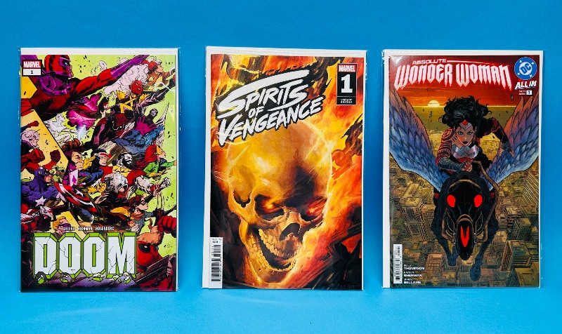 Photo 1 of 165610… 3 comics all #1’s in plastic sleeves