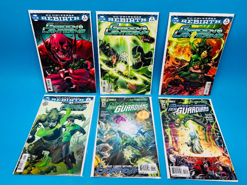 Photo 1 of 165614…6 Green Lantern comics in plastic sleeves 