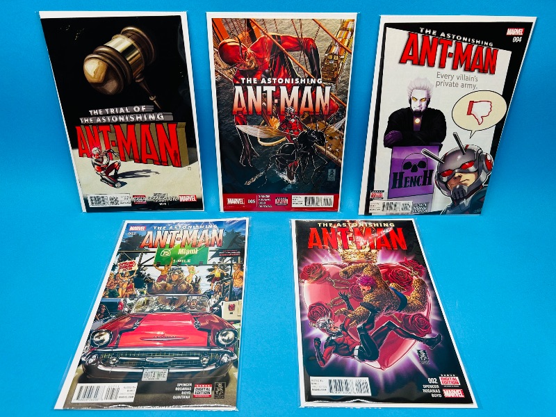 Photo 1 of 165615…5 Ant-man comics in plastic sleeves