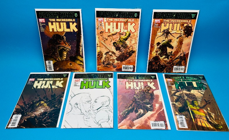 Photo 1 of 165621…planet Hulk #94-100 comics in plastic sleeves 