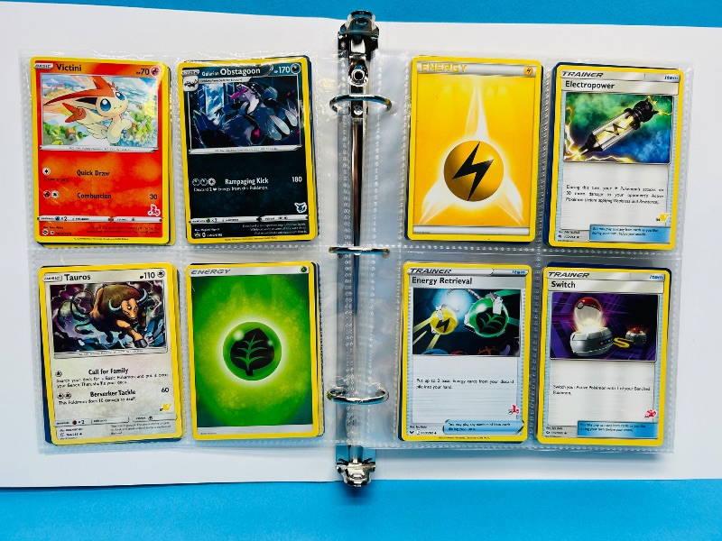 Photo 1 of 165624… final sale n return/refund-112 mixed Pokemon cards in binder