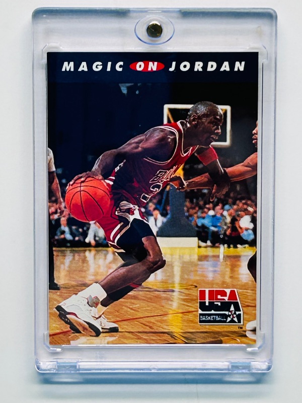 Photo 1 of 165626…Magic on Jordan card 105 in hard plastic case