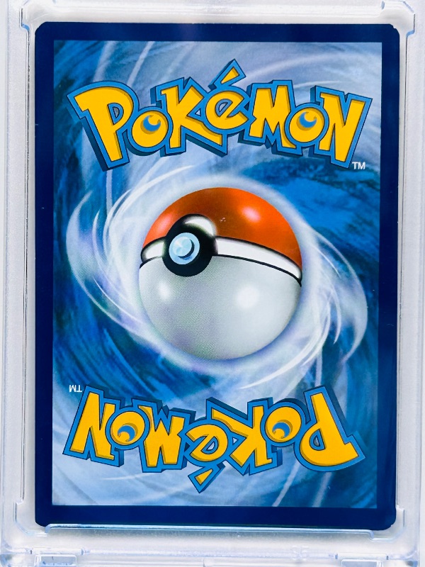 Photo 1 of 165632…Cinderace V holo Pokémon card in hard plastic case