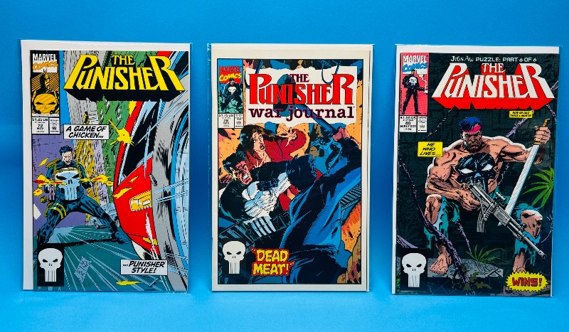 Photo 1 of 165657…3 punisher  comics in plastic sleeves 