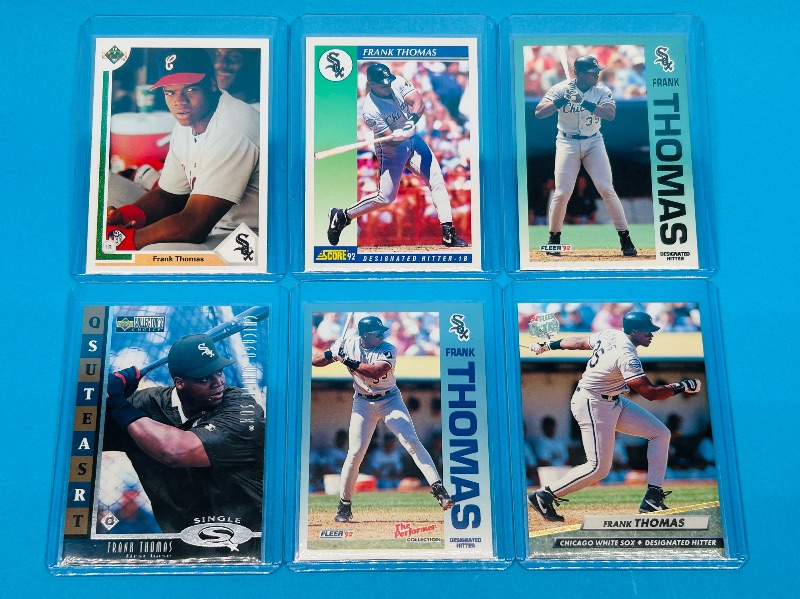 Photo 1 of 165674…6 Frank Thomas cards in hard plastic sleeves 