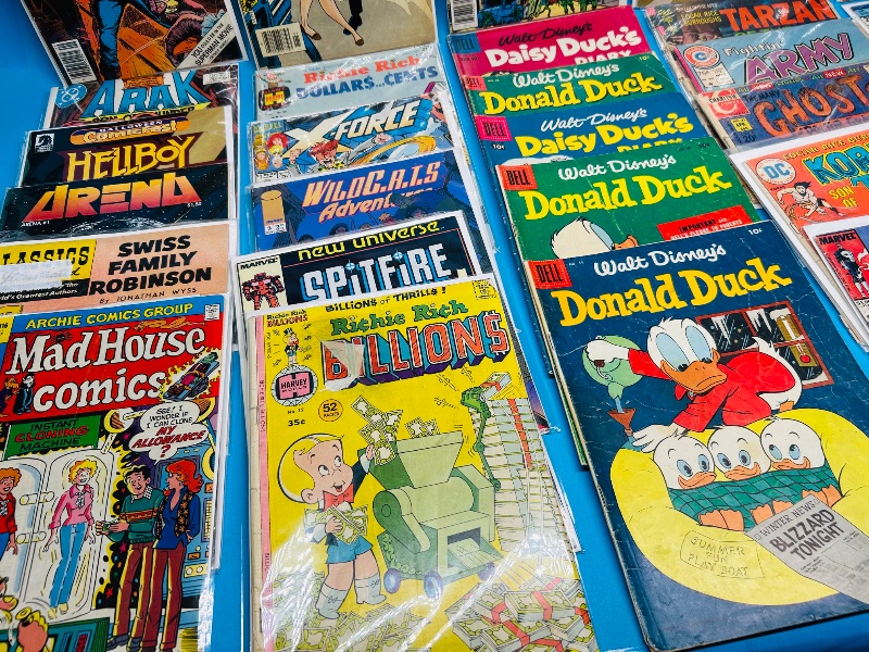 Photo 1 of 165678…30 damaged-final sale no return/refund- vintage comics  with minor to major damage 