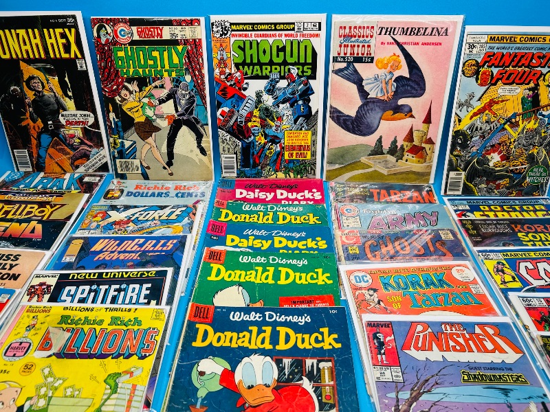 Photo 1 of 165678…30 damaged-final sale no return/refund- vintage comics  with minor to major damage 