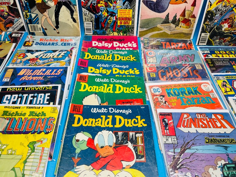 Photo 1 of 165678…30 damaged-final sale no return/refund- vintage comics  with minor to major damage 