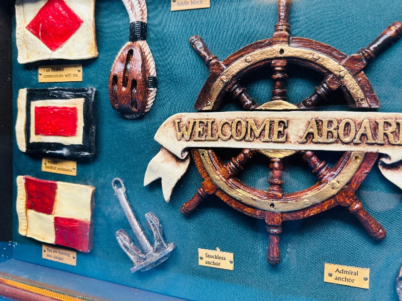 Photo 1 of 165688…20 x 12” nautical shadow box