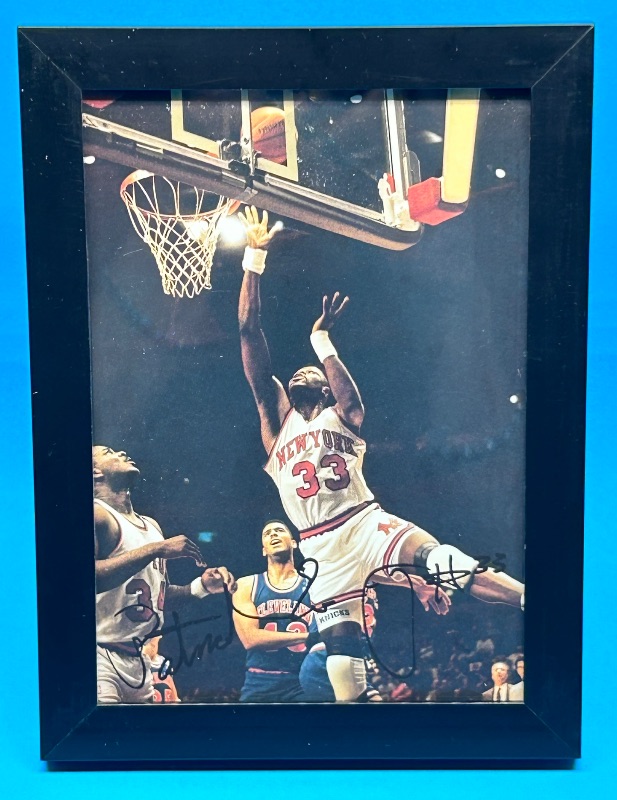 Photo 1 of 165690…6 x 8” autographed Patrick Ewing postcard no COA