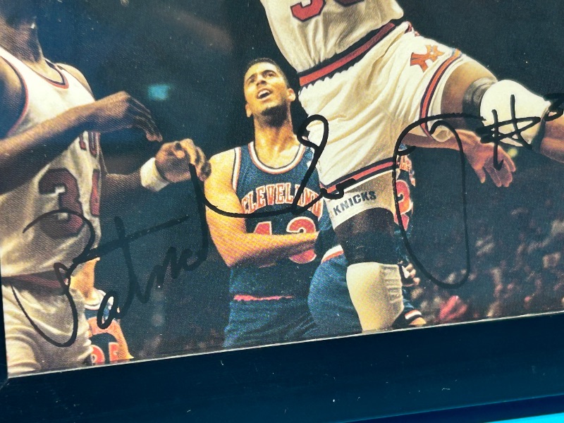 Photo 1 of 165690…6 x 8” autographed Patrick Ewing postcard no COA