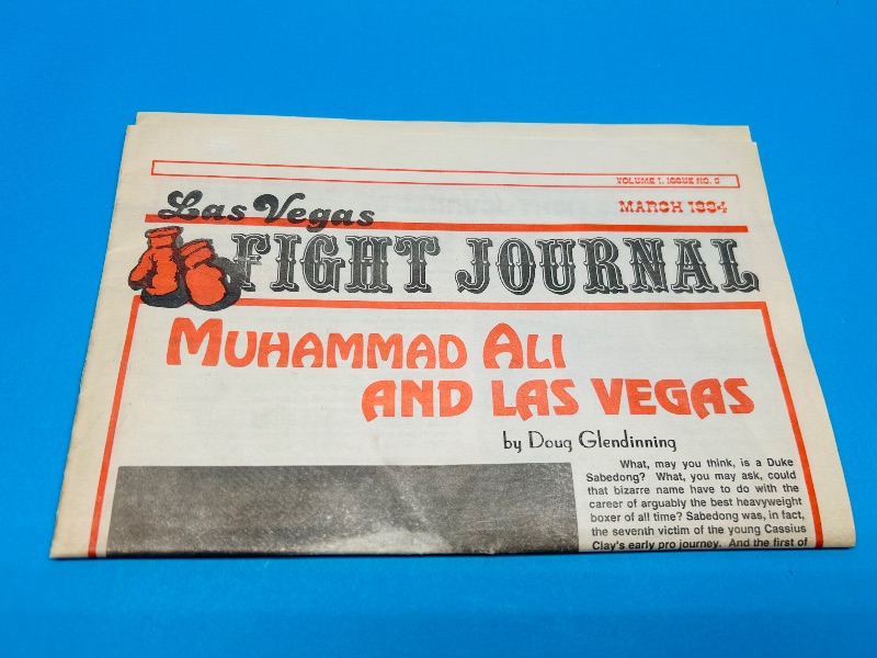 Photo 1 of 165692…vintage 1994 fight journal -Muhammad Ali and Las Vegas 