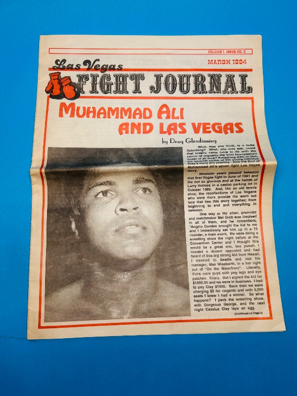 Photo 1 of 165692…vintage 1994 fight journal -Muhammad Ali and Las Vegas 