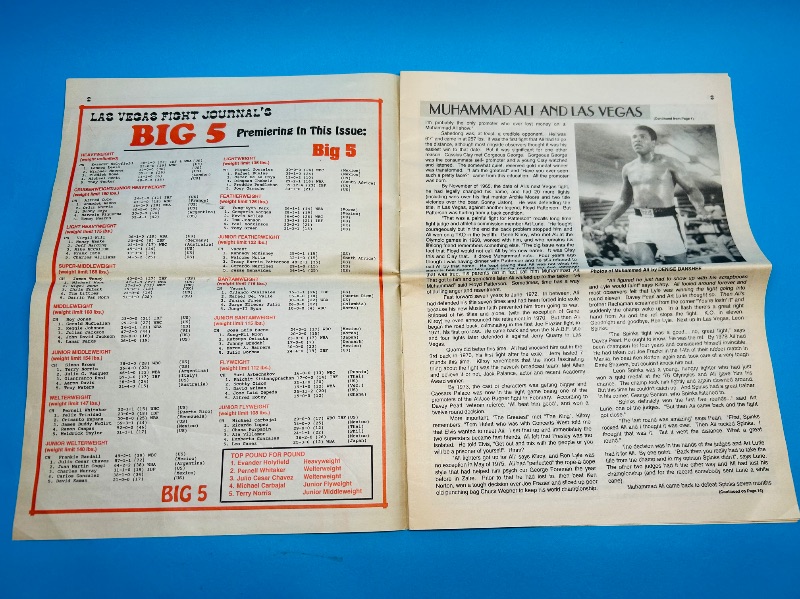 Photo 1 of 165692…vintage 1994 fight journal -Muhammad Ali and Las Vegas 