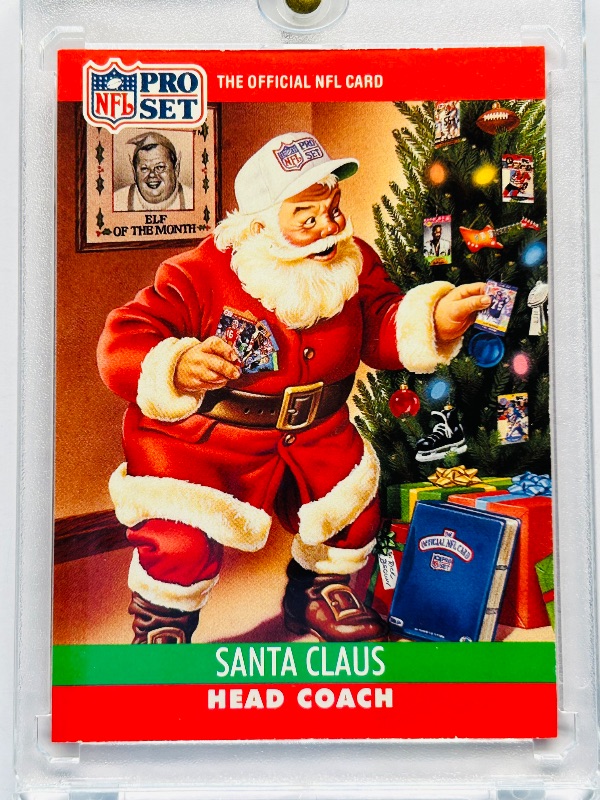 Photo 1 of 165708…NFL Santa Head Coach card in hard plastic case