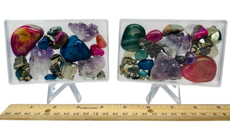 Photo 1 of 165717…2 small cases of collectible rocks 4.5”