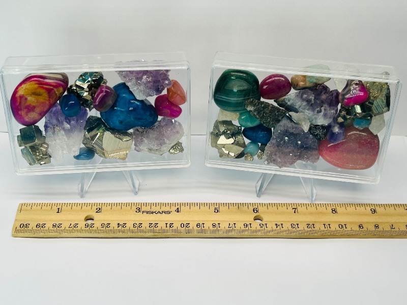 Photo 1 of 165717…2 small cases of collectible rocks 4.5”