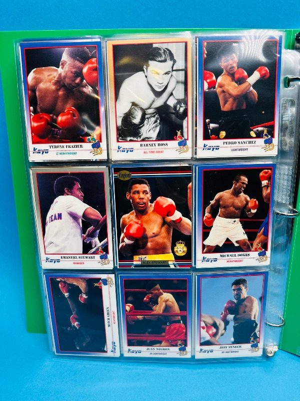 Photo 1 of 165723…final sale no return/refund- 162 mixed boxing cards in binder