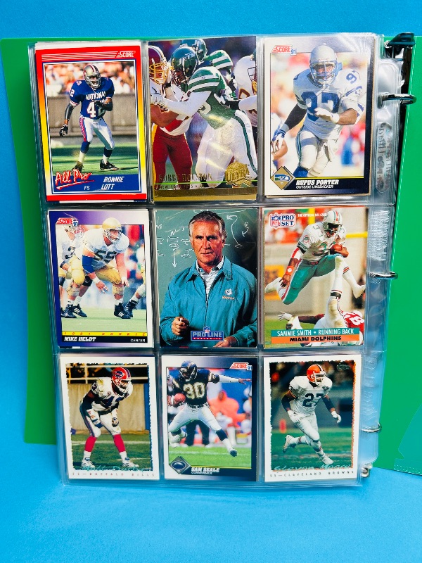 Photo 1 of 165725… final sale no return/refund- 270 mixed football cards in binder