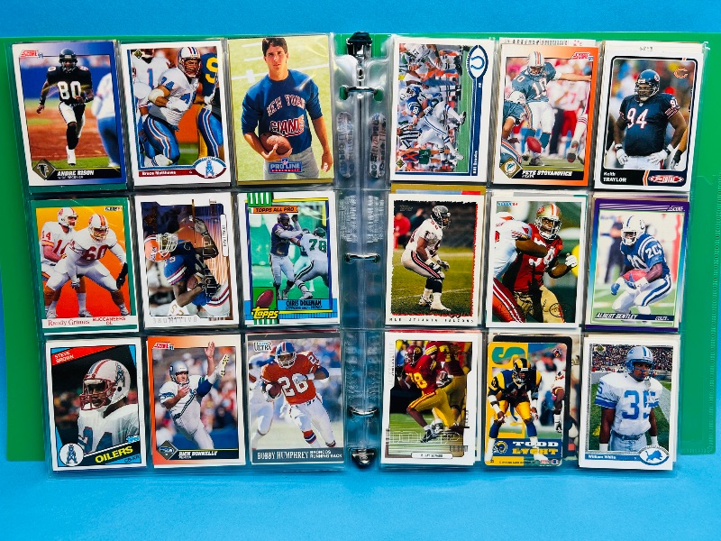 Photo 1 of 165725… final sale no return/refund- 270 mixed football cards in binder