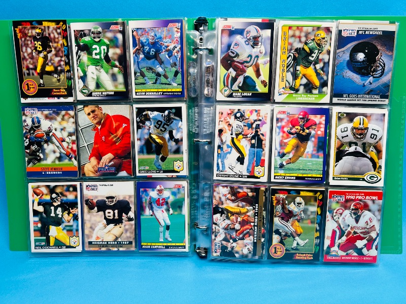 Photo 1 of 165725… final sale no return/refund- 270 mixed football cards in binder