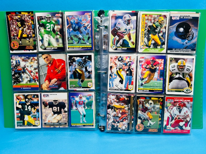 Photo 1 of 165725… final sale no return/refund- 270 mixed football cards in binder