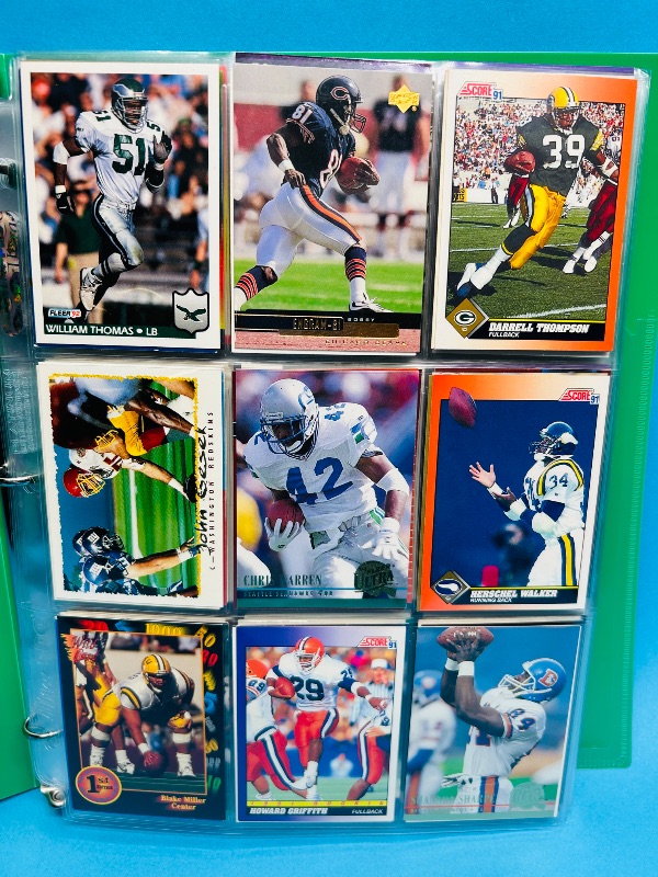 Photo 1 of 165725… final sale no return/refund- 270 mixed football cards in binder