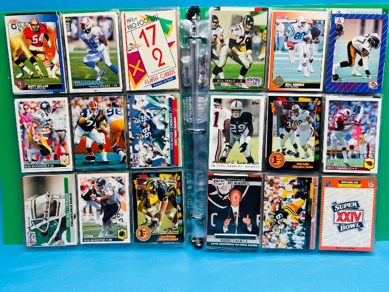 Photo 1 of 165725… final sale no return/refund- 270 mixed football cards in binder