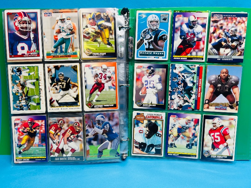 Photo 1 of 165725… final sale no return/refund- 270 mixed football cards in binder