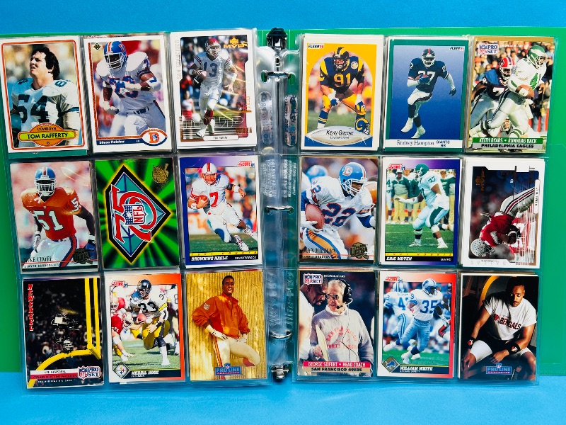 Photo 1 of 165725… final sale no return/refund- 270 mixed football cards in binder
