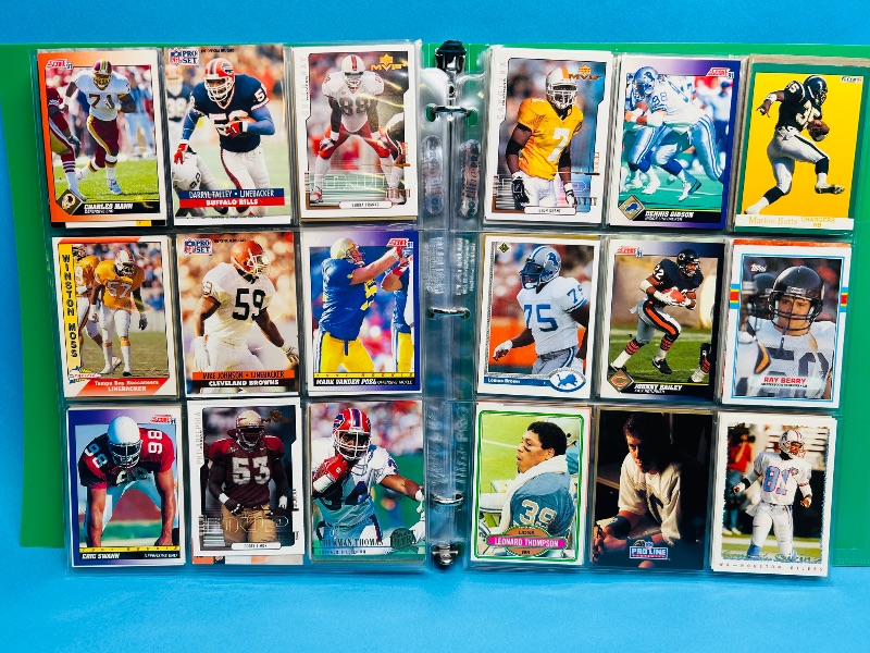 Photo 1 of 165725… final sale no return/refund- 270 mixed football cards in binder