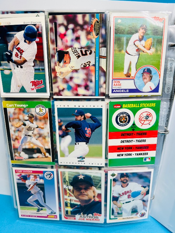 Photo 1 of 165728… final sale no return/refund- 270 mixed baseball cards in binder