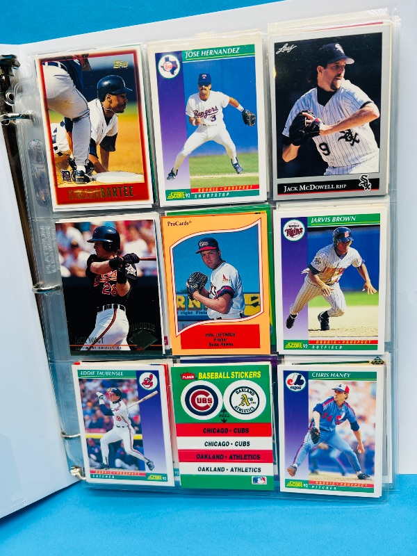 Photo 1 of 165729… final sale no return/refund- 270 mixed baseball cards in binder