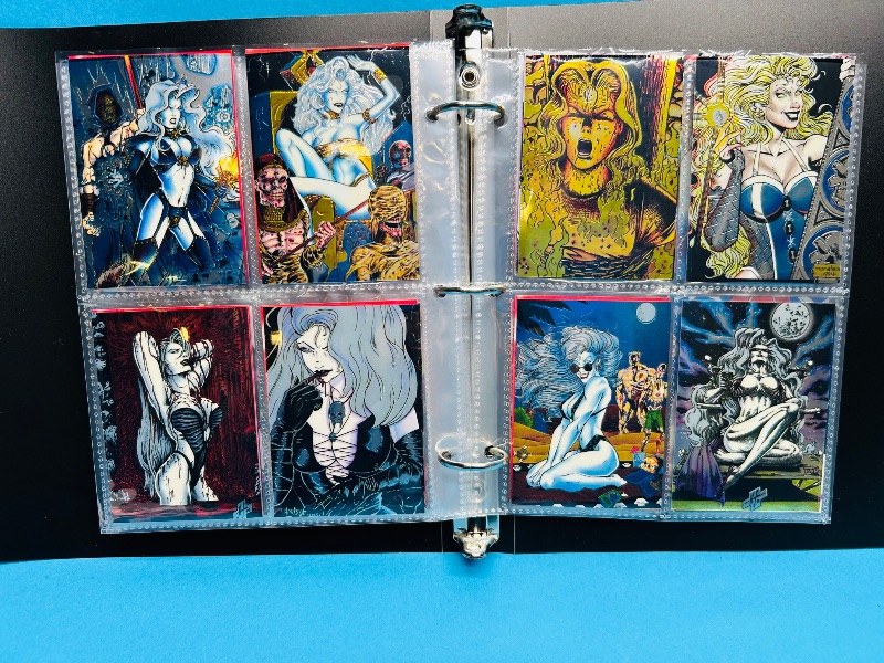 Photo 1 of 165731…final sale no return/refund- 72 mixed Lady Death chrome cards in binder