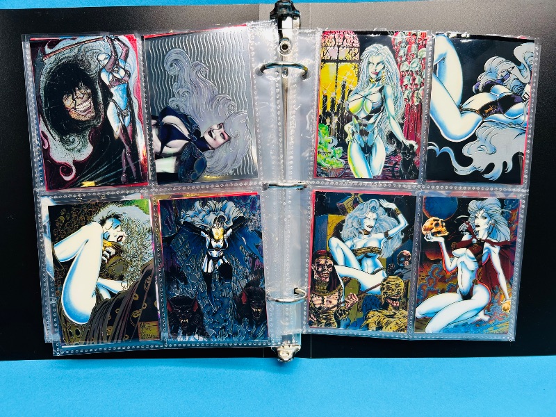 Photo 1 of 165731…final sale no return/refund- 72 mixed Lady Death chrome cards in binder