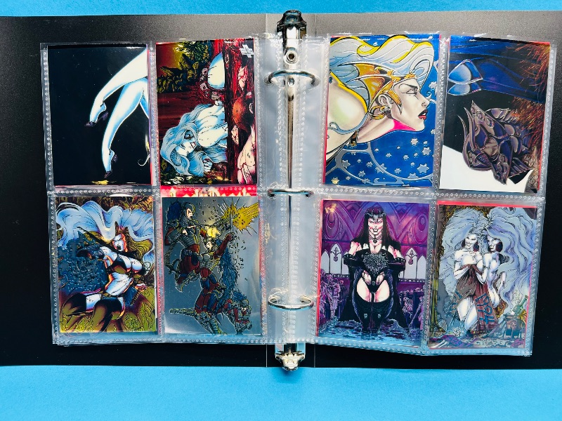 Photo 1 of 165731…final sale no return/refund- 72 mixed Lady Death chrome cards in binder