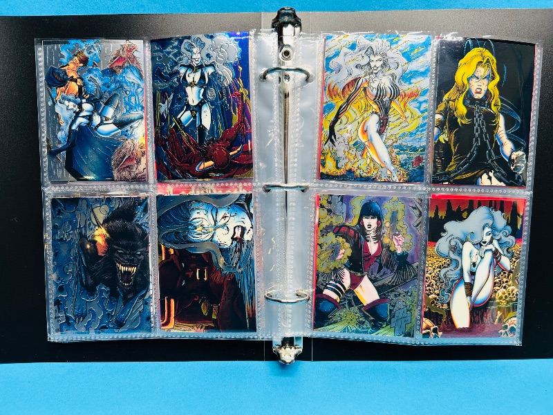 Photo 1 of 165731…final sale no return/refund- 72 mixed Lady Death chrome cards in binder