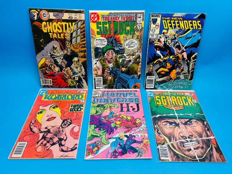 Photo 1 of 165733…6 vintage comics in plastic sleeves