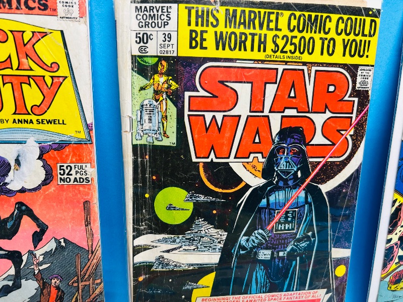 Photo 1 of 165735…damaged-vintage comics with rips, stains, folds, wear from age final sale no return/refund