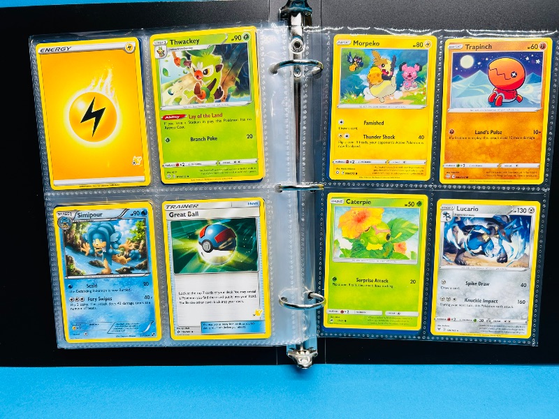 Photo 1 of 165736…   final sale no return/refund- 136 mixed Pokemon cards in binder 