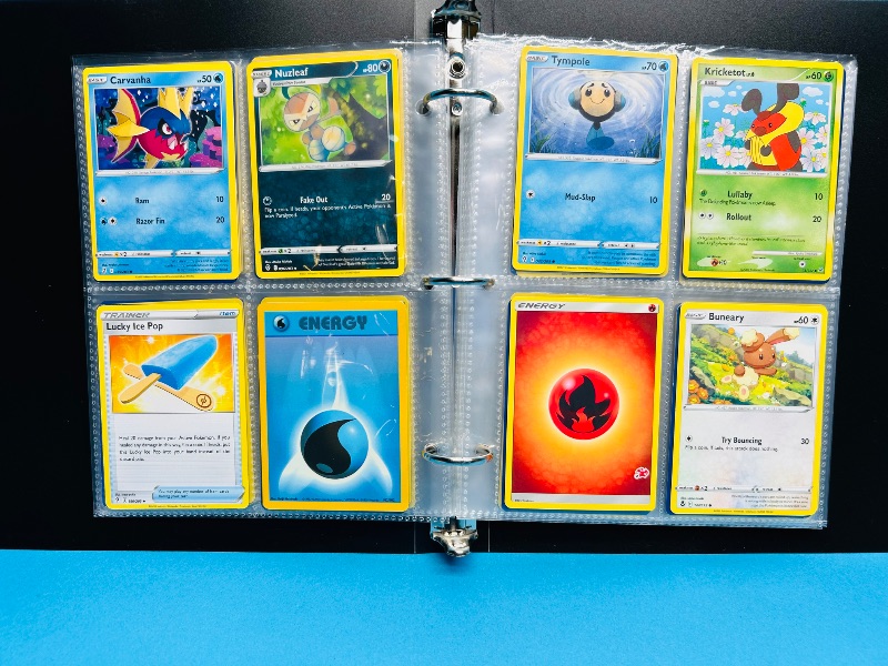 Photo 1 of 165736…   final sale no return/refund- 136 mixed Pokemon cards in binder 