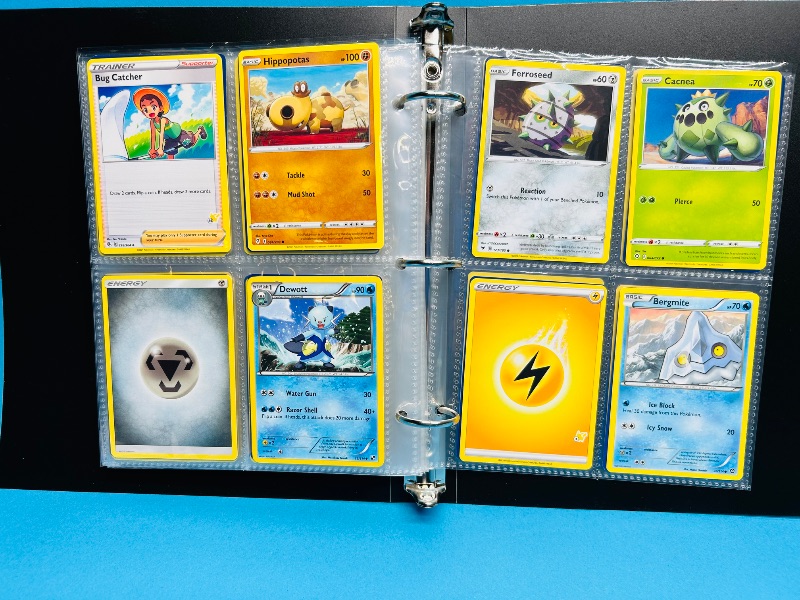 Photo 1 of 165736…   final sale no return/refund- 136 mixed Pokemon cards in binder 