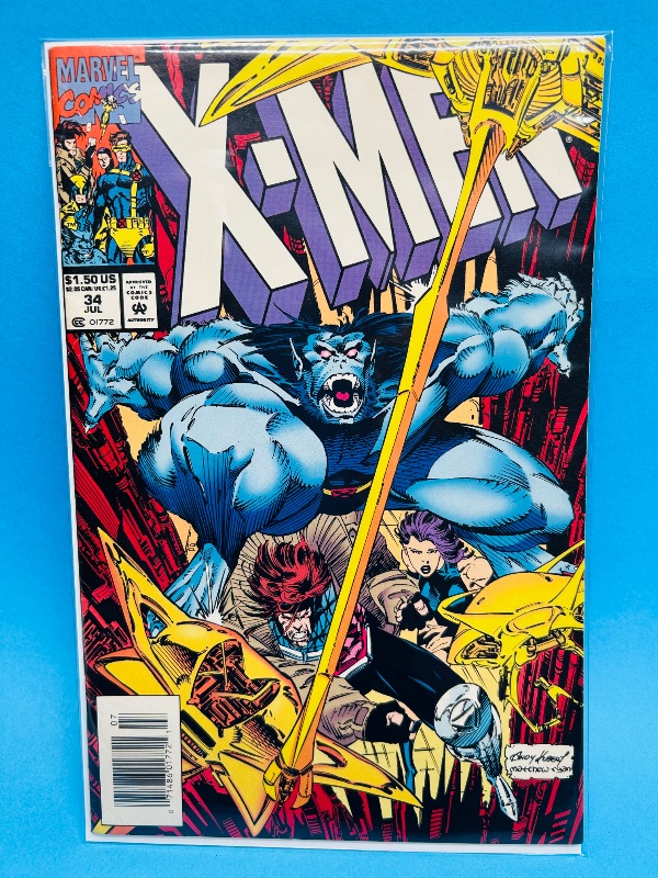Photo 1 of 165740…X-men comic 34 in plastic sleeve