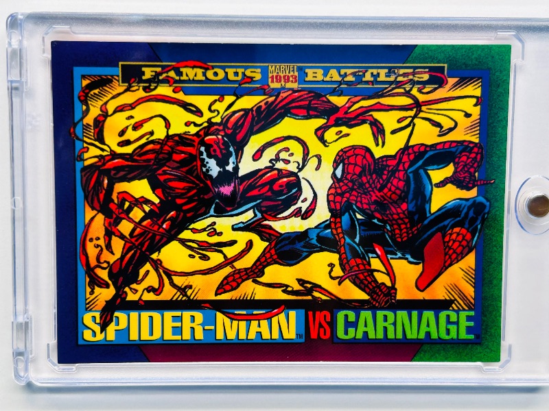 Photo 1 of 165751…Spider-Man vs. Carnage card 145 in hard plastic case