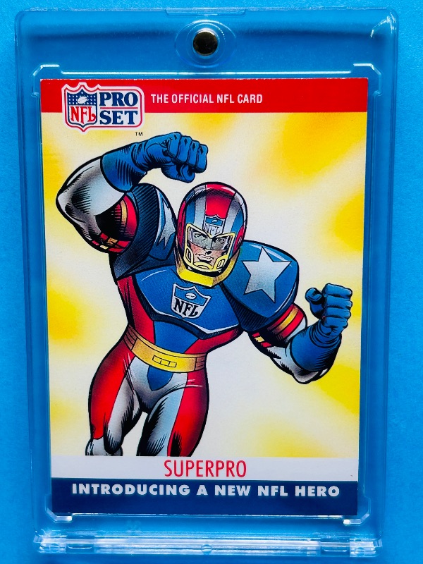 Photo 1 of 165753…NFL Pro Set Superpro card in hard plastic case